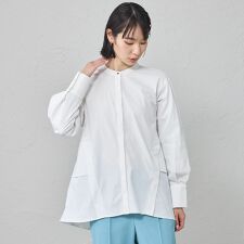 【吸水速乾・UV対策】バックレイヤードフレアブラウス