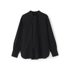 【着用しわ軽減/吸水速乾】ボウタイブラウス