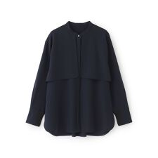 【着用しわ軽減/吸水速乾】ガンパッチブラウス