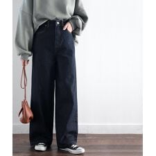 クラシカルエルフ(Classical Elf)の美シルエット。ハイウエストワイドデニムパンツ