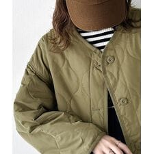 クラシカルエルフ(Classical Elf)の【2025AW新色追加】《JaVaジャバ コラボ》大人のこなれ感。ノーカラーキルティングコート