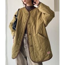 クラシカルエルフ(Classical Elf)の【2025AW新色追加】《JaVaジャバ コラボ》大人のこなれ感。ノーカラーキルティングコート