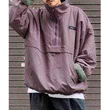 クラシカルエルフ(Classical Elf)の《Javaジャバコラボ》古着ライクなデザインが目を惹く。リバーシブルハーフジップナイロンボアブルゾン