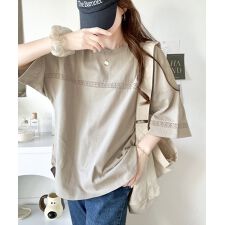 クラシカルエルフ(Classical Elf)の《JaVa ジャバコラボ》スポーツテイスト。オーガニックコットン混ハシゴレースフットボールTシャツ