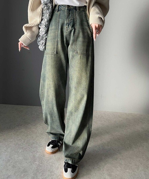 JAVAジャバコラボ》ゆるっと旬なシルエット。ヴィンテージ加工