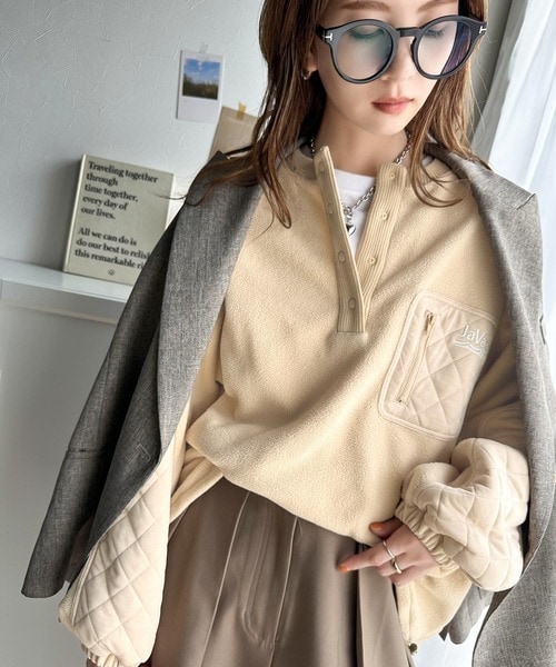 Javaジャバコラボ》コーデが一気にサマ見え。胸ポケット×キルト