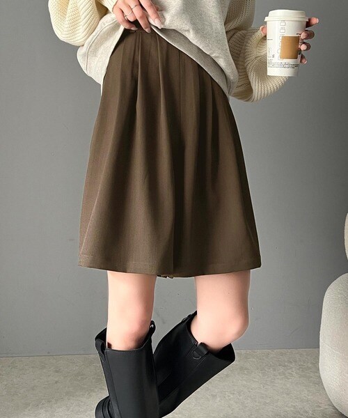 sheller フロントタックキュロット パンツ classicalelf パンツ ボリュームフロントタックキュロットパンツ