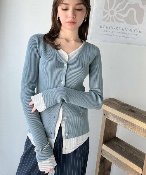 【mily bilet】 トップス カーディガン レディース レトロ 調 ノルディック 柄 ダブル ジップ ニット カーデ 長袖 ショート 丈 オーバーサイズ 楽天市場】【mily bilet】 トップス カーディガン レディース