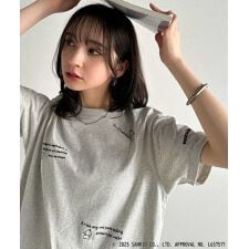 【Sanrio characters/サンリオキャラクターズ】サンリオキャラクターズ刺繍半袖Tシャツ