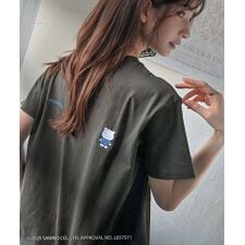 【Sanrio characters/サンリオキャラクターズ】サンリオキャラ刺繍コンパクトTシャツ