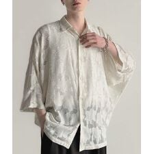 クラシカルエルフ(Classical Elf)のSheer Jacquard Dolman Sleeve Shirt／シアージャカードドルマンシャツ