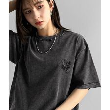 Snow Powder Washed 100% Cotton Vintage T-ShirtTシャツ