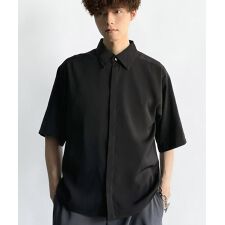 比翼デザイン短丈シャツ／Cropper Box Style Hidden Placket Shirt | クラシカルエルフ