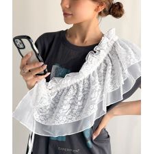 【mily bilet】1つで何通りも♪わたしだけのかわいいを！マルチウェイフリルレースストラップ