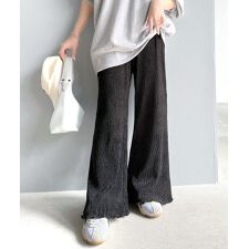 【2025AW新作】ラクして魅せるシルエット。ウエスト2way楊柳プリーツイージーパンツ