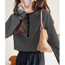 クラシカルエルフ(Classical Elf)の【2025AW新作】シンプルだからこそ、こだわりたい。シルケット加工ドット釦ヘンリーTシャツ（長袖）