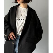 クラシカルエルフ(Classical Elf)の羽織るだけでキマる。袖タックヘリンボーンオーバーサイズジャケット（セットアップ可）