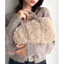 クラシカルエルフ(Classical Elf)の25AW新作【mily bilet】温もりをプラス！キーチャーム使い２WAYボアミニボストンバッグ