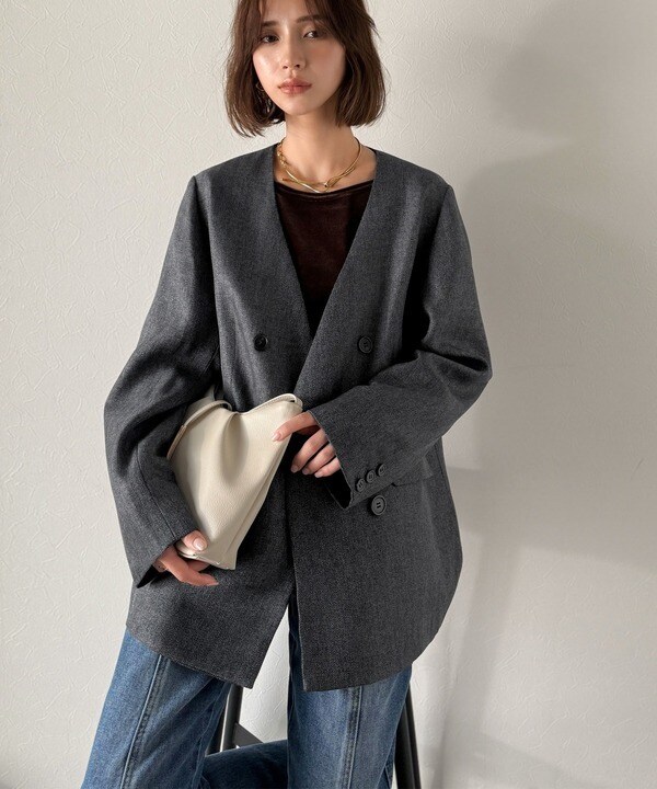 未使用 スピックアンドスパン24SS ドライダブルクロスジャケット 未使用 スピックアンドスパン24SS ドライダブルクロスジャケット Spick