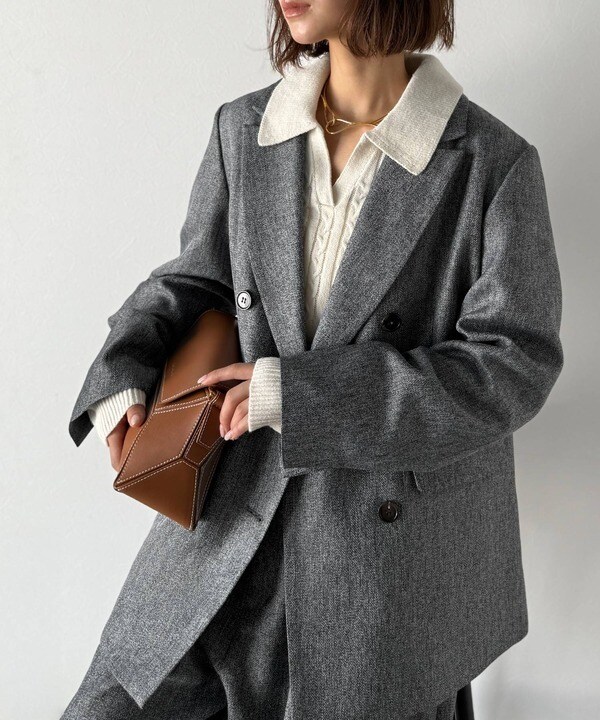 クラシカルエルフ（Classical Elf）/25AW新作【Classical Evon】【セットアップ可】大人の余裕。3段ボタンダブルジャケット 25AW新作【Classical Evon】【セットアップ可】大人の余裕。3段ボタン