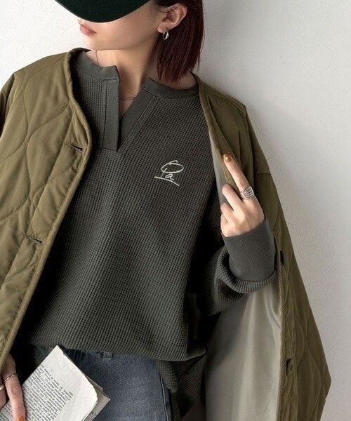 [�}���C]�y2025AW�V��z�������A�b�v�̂��Ȃ�T�B���h�J���b�t���I�[�o�[�T�C�Y�L�[�l�b�N����T�i�����j/�N���V�J���G���t�iClassical Elf�j �`���R�[��