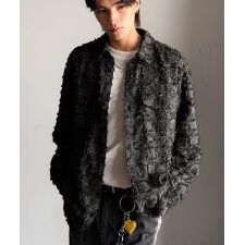 クラシカルエルフ(Classical Elf)の25AW新作【Classical Origin】フリンジ使いブロックチェックアウターシャツ（長袖）