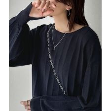 クラシカルエルフ(Classical Elf)の【2025AW新作】大人のカジュアルを極める。タック編み袖口スリットパフニット