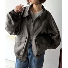 クラシカルエルフ(Classical Elf)の《JaVaジャバコラボ》背伸びなストリートMIX。ヴィンテージスウェード風ダブルジップブルゾン