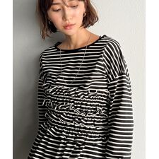 クラシカルエルフ(Classical Elf)の甘すぎない大人なフェミニン◎フリルビスチェベルトセットカットソートップス（長袖）