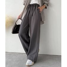 【2025AW新作】快適さと上品さ、欲張りパンツ。センターパイピングイージーパンツ【セットアップ可】