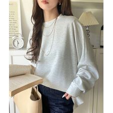 クラシカルエルフ(Classical Elf)の《JaVaジャバ コラボ》上品な抜け感と艶感◎ドルマンダンボール素材ビッグトレーナー（長袖）