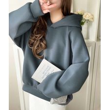 クラシカルエルフ(Classical Elf)の《JaVaジャバコラボ》ゆるっとダボっとシンプル可愛い♪ダンボール刺繍パーカー