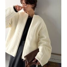 クラシカルエルフ(Classical Elf)の【Classical Evon】大人のためのアウター。軽やかブークレノーカラージャケット