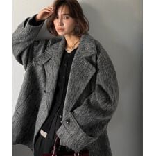 【Classical Evon】気品に溢れ、温もり満たす。シャギーピーコート（ミドル丈）