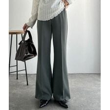 【UVカット・防しわ機能】洗濯機OKの最強アイテム！美脚シルエットフレアパンツ