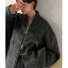 2025AW新作【Classical Evon】シャギーノーカラーコート（ミドル丈）