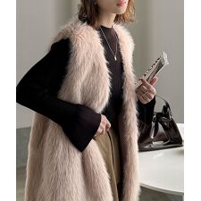 【2025AW新作】高級感をレイヤード。ふわふわミックスシャギーファーベスト