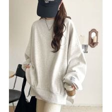 25AW新作《JaVaジャバコラボ》リラクシーに着こなす！裏起毛ワイドネックビックスウェット