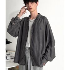 クラシカルエルフ(Classical Elf)の2025AW新作【Classical Origin】ルーズフィットオープンカラーデニムシャツ（長袖）