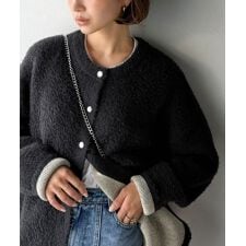 クラシカルエルフ(Classical Elf)の絶妙な配色がお洒落心をくすぐる！ダブルフェイスフェザーカーディガン