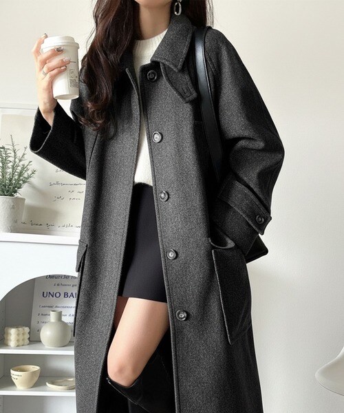 25AW新作】大人の魅力を引き立てる、上品な一着。ベルト付き比翼