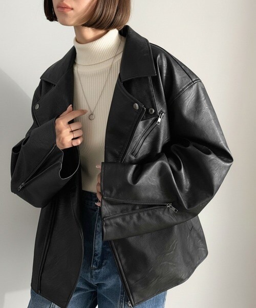 レザーシングルライダースジャケット | アルアバイル(allureville