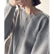 クラシカルエルフ(Classical Elf)の《JaVaジャバ コラボ》立体感スリーブ×配色ステッチ。バナナスリーブ配色ステッチニット