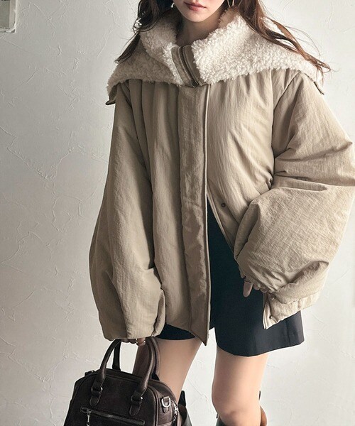 2025AW新作】ボリューム感と抜け感の絶妙バランス。コクーン襟付き