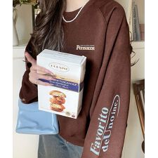 25AW新作《Javaジャバコラボ》センスで遊ぶ。ロゴ袖刺繍＆グラフィック裏起毛プルオーバー