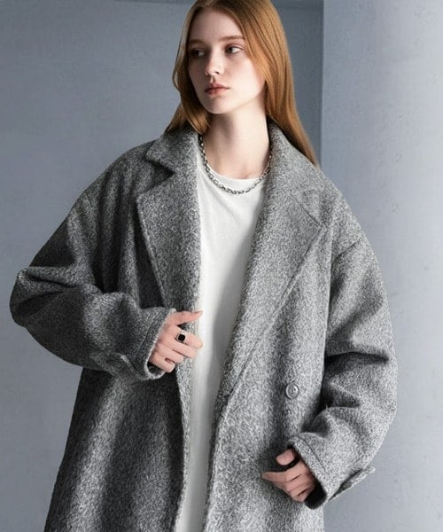 【Classical Origin】「余裕を魅せる。」フェイクウールロングチェスターコート