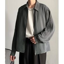 【Classical Origin】「繊細さを羽織る。」刺繍デザインエレガンスジップアップジャケット