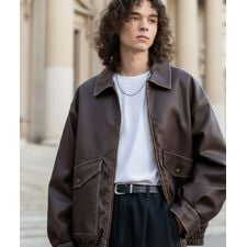 【Classical Origin】「Sランク。」ヴィンテージ レザー 中綿入りブルゾン