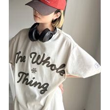 《JaVaジャバコラボ》“トレンドを纏う”コード刺繍ロゴTシャツ(オーバーサイズ)