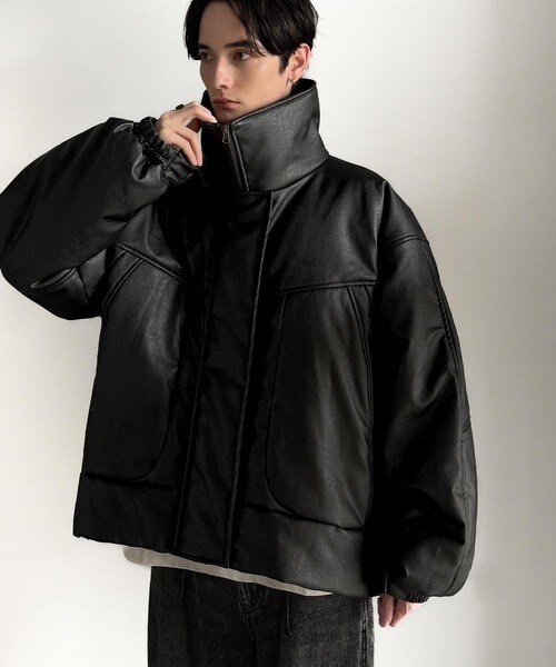 寒い朝 Javaジャバコラボ》寒さ知らずの防寒力！高級感あふれる中綿フェイク